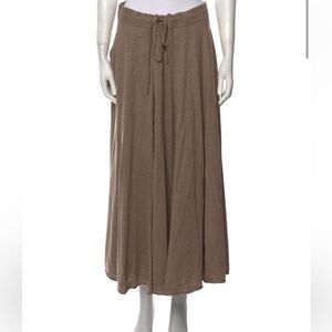 Lingua Franca Cashmere Silk Maxi Skirt with Pockets